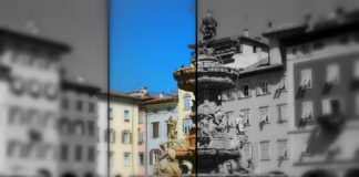 trento, foto della fontana di nettuno