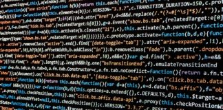Javascript code screen