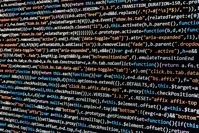 Javascript code screen