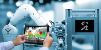 tablet braccio robotico e iot
